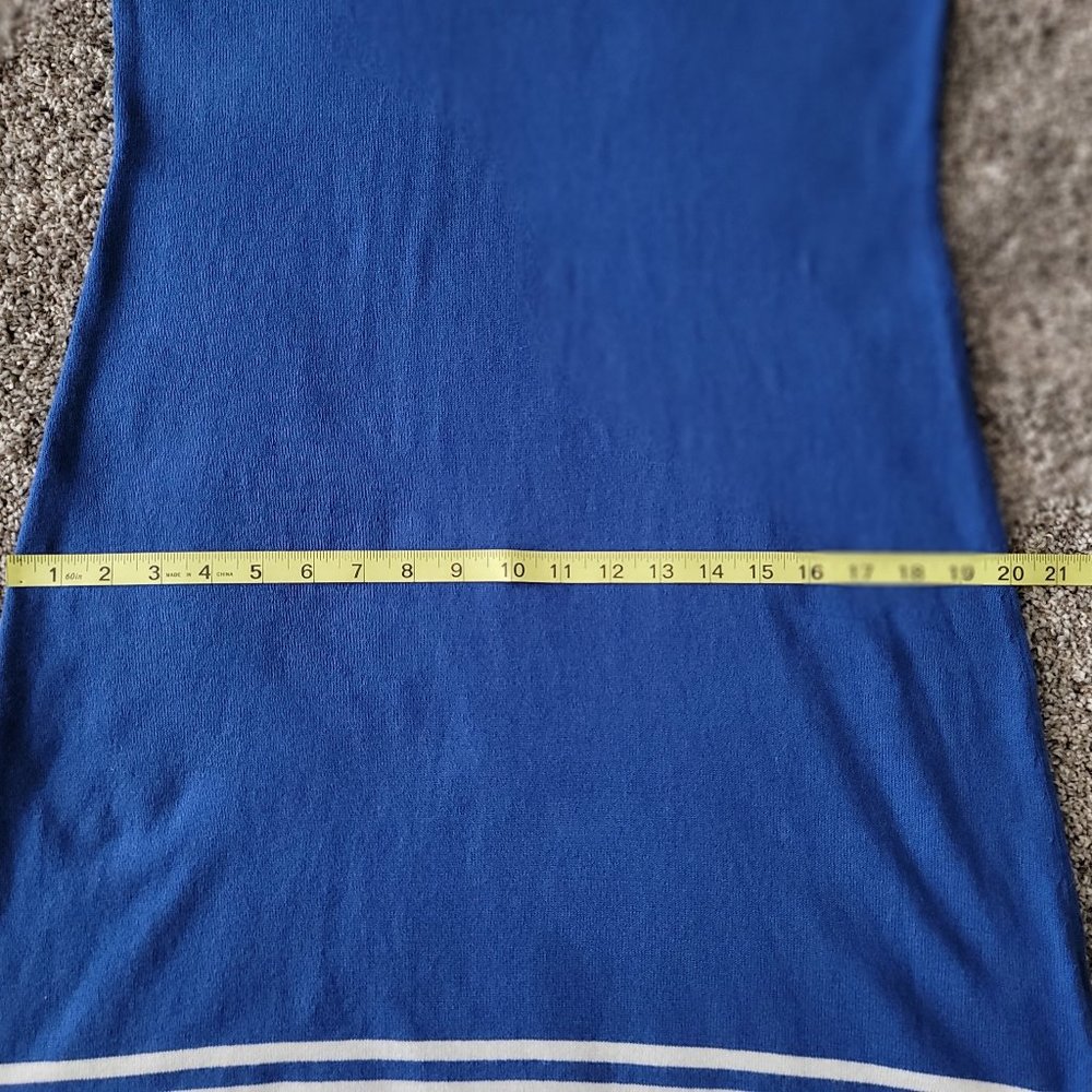 Escales Paris Blue Sweater Dress XL New with Tag - Picture 13 of 14